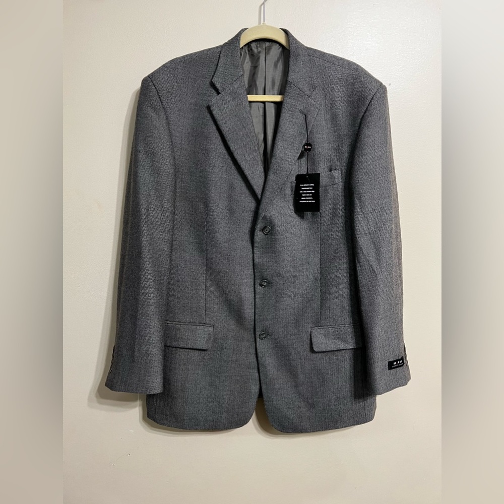 NWT axcess a claiborne company blazer men gray size 44L